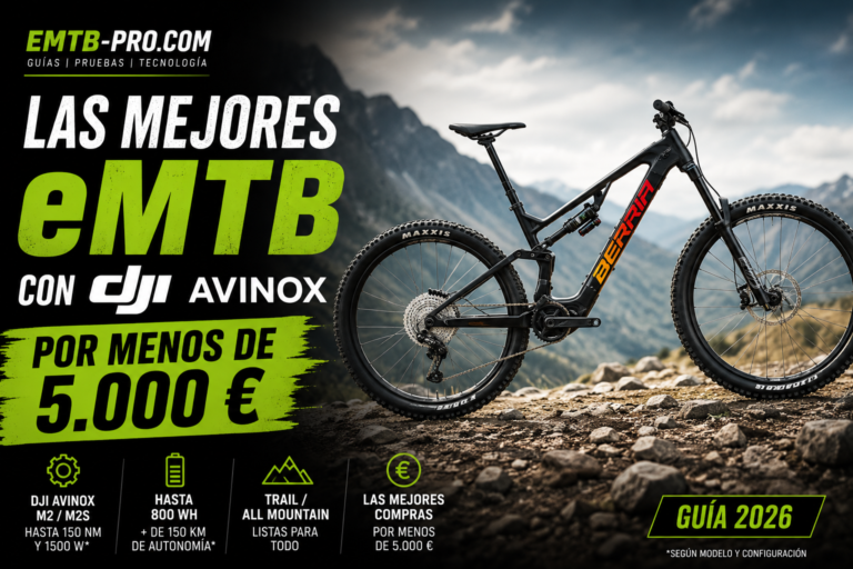 Las mejores eMTB con DJI Avinox por menos de 5.000 € en 2026