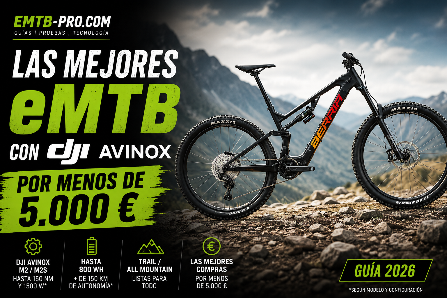 Las mejores eMTB con DJI Avinox por menos de 5.000 € en 2026