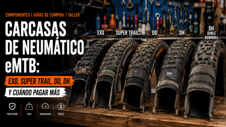 Carcasas de neumático eMTB: EXO, Super Trail, DD, DH y cuándo pagar más