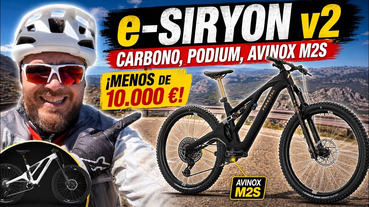 Forestal e-Siryon v2: carbono, Podium y Avinox M2S