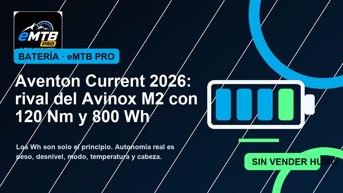 Aventon Current 2026: rival del Avinox M2 con 120 Nm y 800 Wh