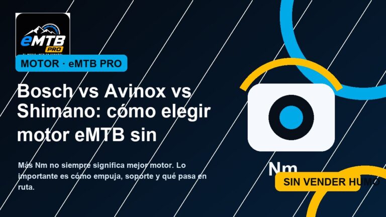 Bosch vs Avinox vs Shimano: cómo elegir motor eMTB sin venderte humo
