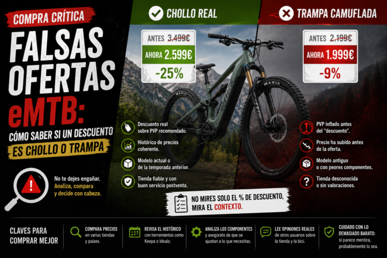 Falsas ofertas eMTB: cómo saber si un descuento es chollo o trampa - imagen nueva eMTB PRO