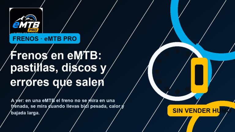Frenos en eMTB: pastillas, discos y errores que salen caros