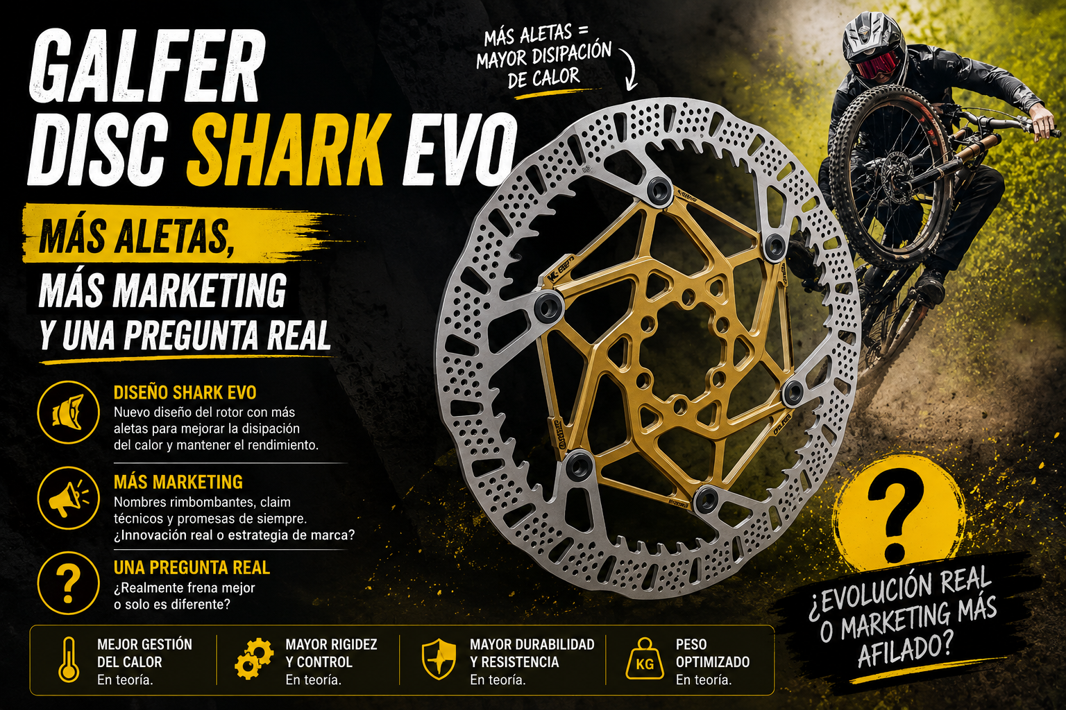 Galfer Disc Shark EVO: más aletas, más marketing y una pregunta real - imagen nueva eMTB PRO