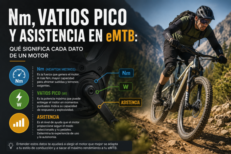 Nm, vatios pico y asistencia en eMTB: qué significa cada dato de un motor - imagen nueva eMTB PRO