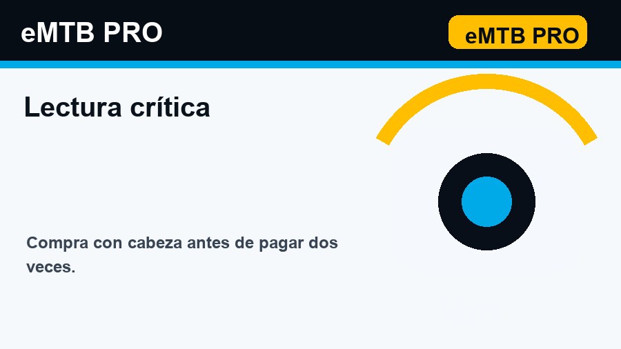 No compres ninguna eBike/eMTB sin ver esto antes lectura crítica