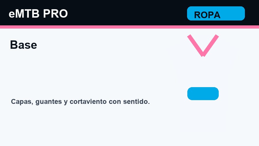 Ropa eMTB por capas: invierno, verano y lluvia sin parecer un catálogo ejemplo práctico