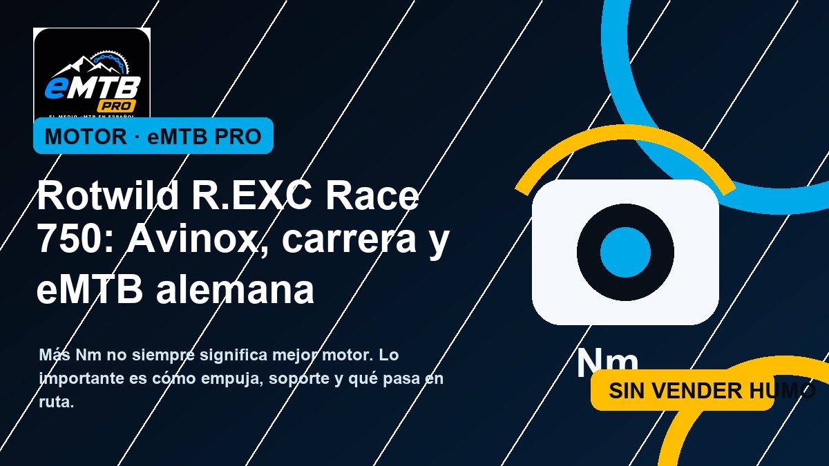 Rotwild R.EXC Race 750: Avinox, carrera y eMTB alemana