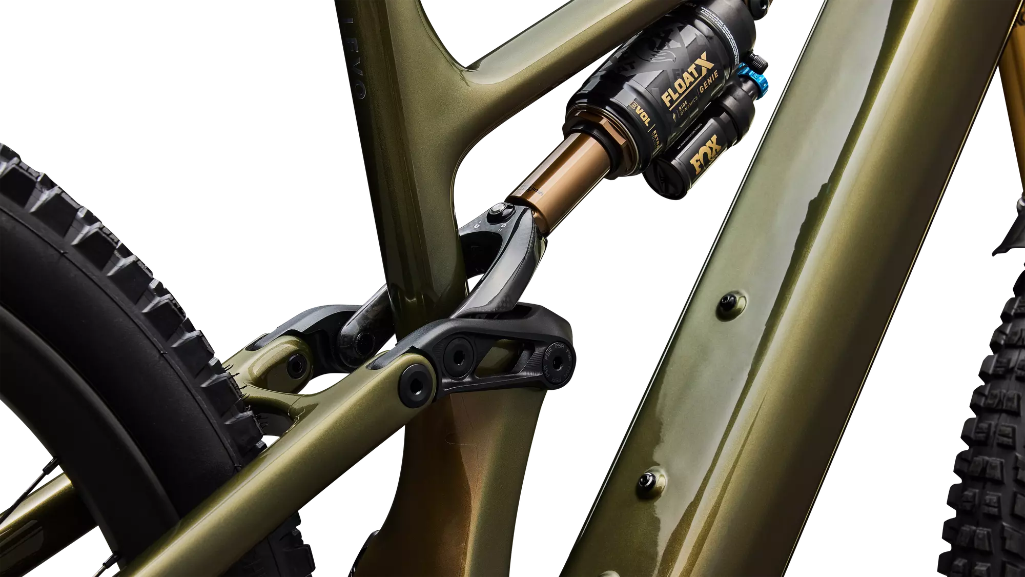 Detalle de bieletas y zona de suspensión. Aquí el ajuste marca la diferencia entre bici fina y bici cara sin más.