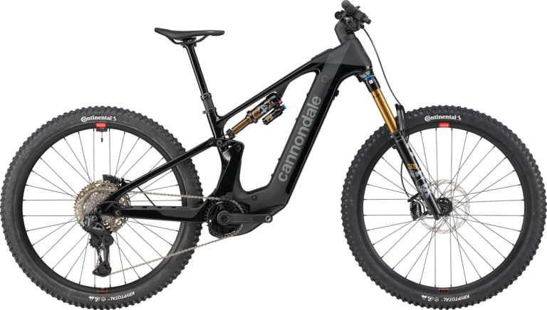 Cannondale Moterra 1 SMU negra, referencia C6501GU, vista completa del lado de la transmisión