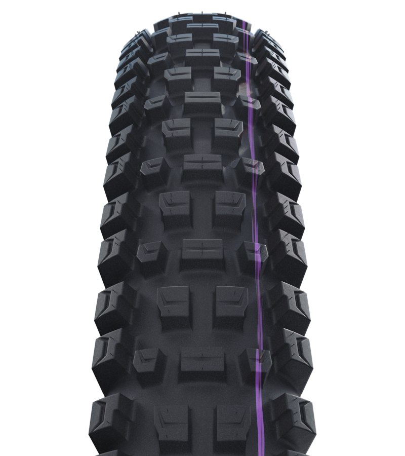 Vista frontal de tacos del Schwalbe Albert ULTRA SOFT actual