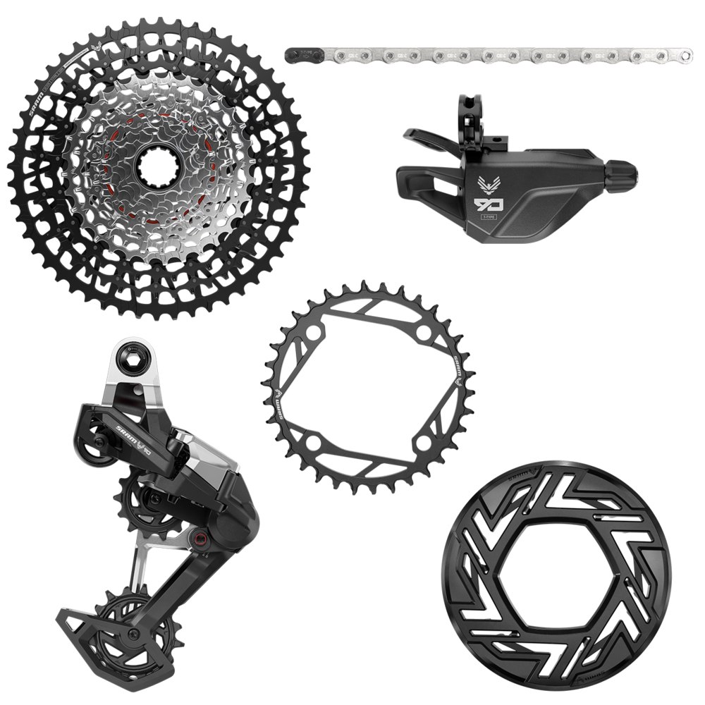 Conjunto SRAM Eagle 90 E-MTB con plato 104 BCD y sin bielas