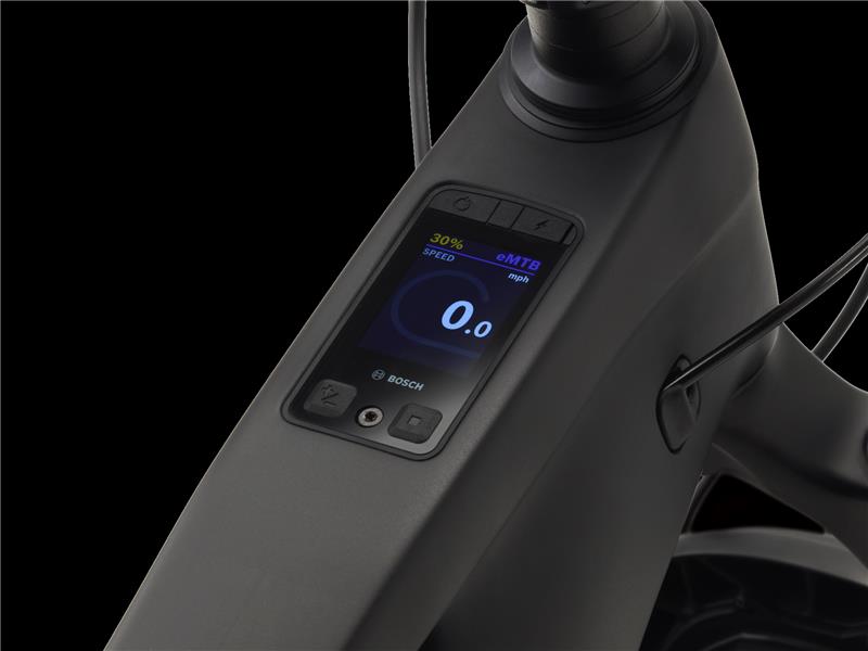 Pantalla Bosch Kiox integrada en el tubo superior de la Rail+ GX fotografiada por Trek