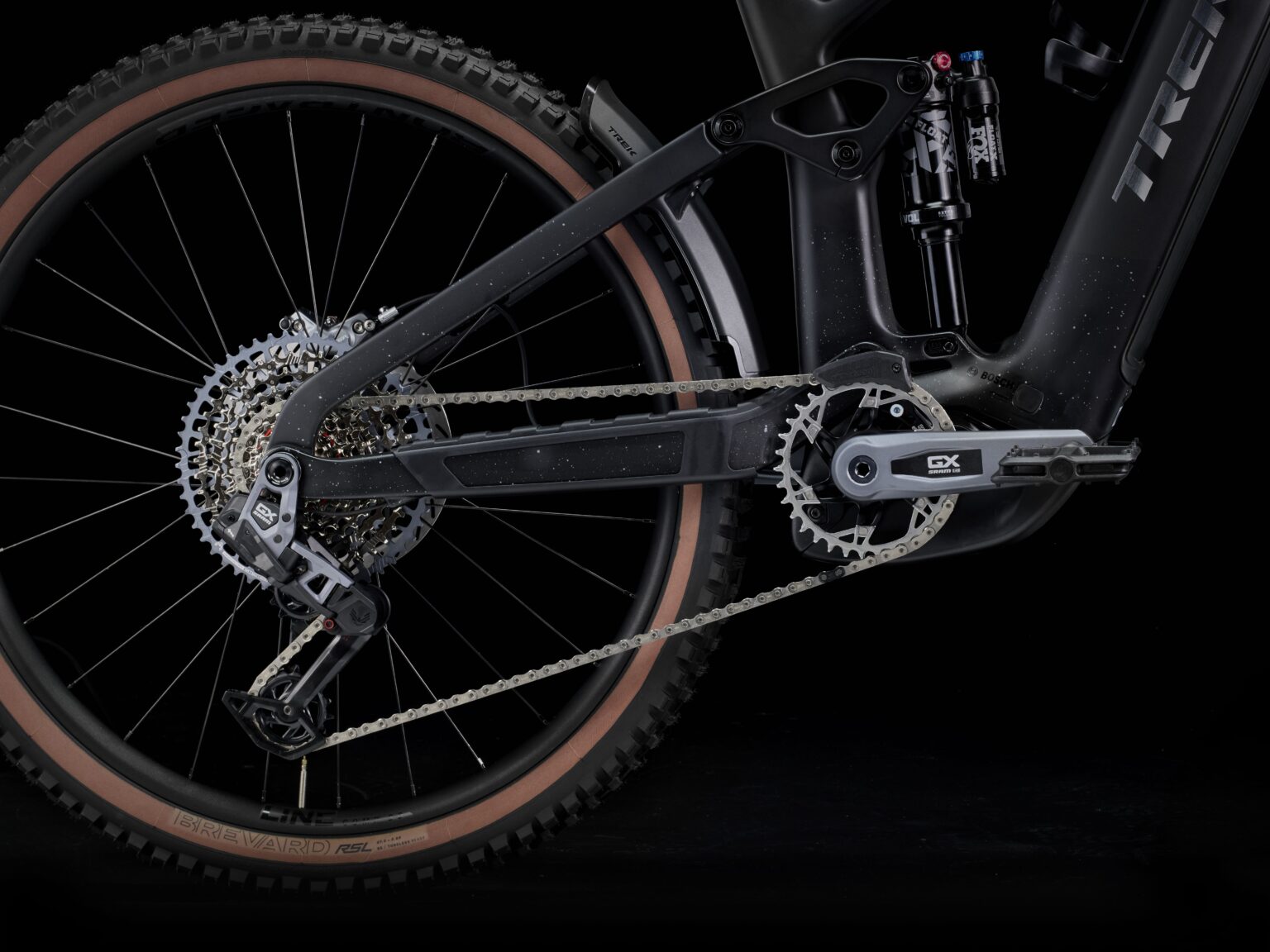 Transmisión SRAM GX T-Type y rueda trasera de la Rail+ 9.8 GX AXS Gen 5