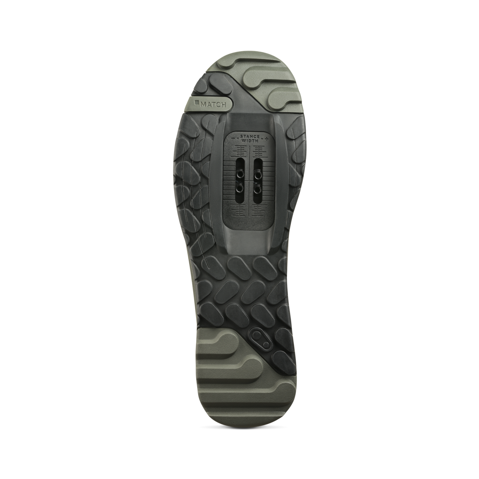 Mallet Trail Seal sole with a two-bolt mount and no cleat fitted