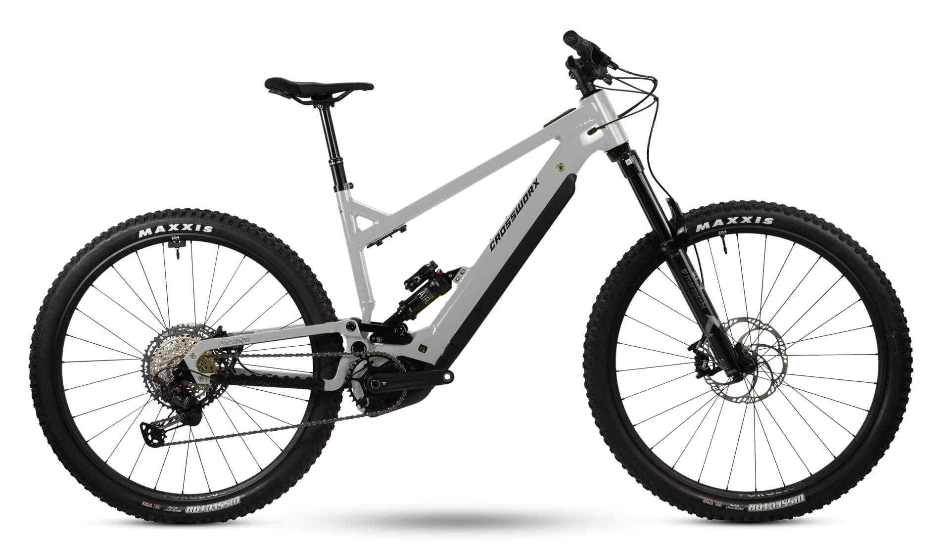 Full drive-side view of an aluminium CrossWorx PACE290