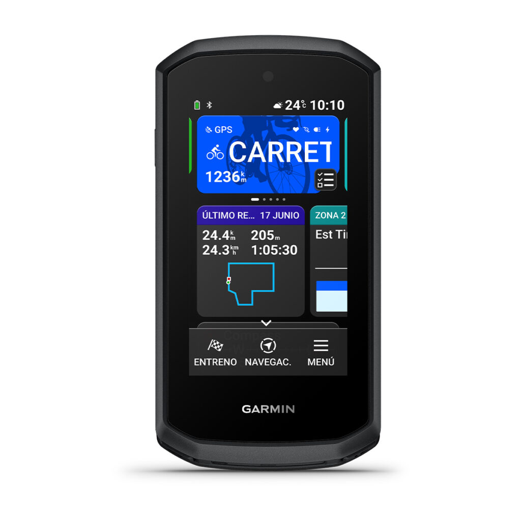 Full front view of the base Garmin Edge Explore 3