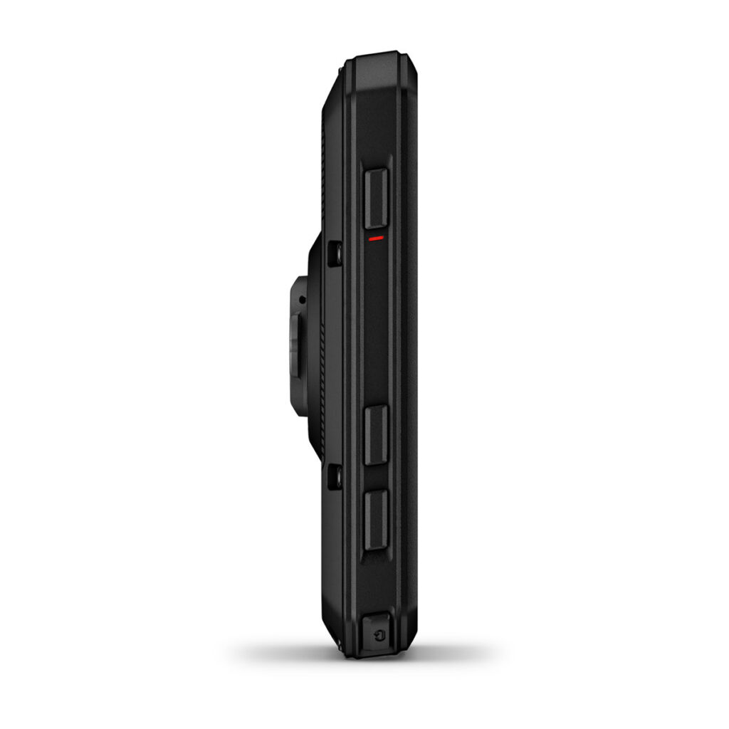 Side of the Garmin Edge 1060 showing physical buttons