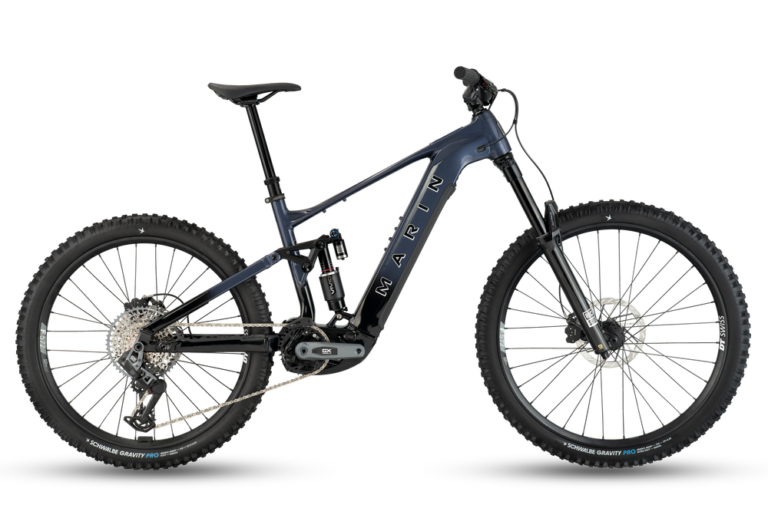 Marin Alpine Trail EXR plateada, vista lateral completa