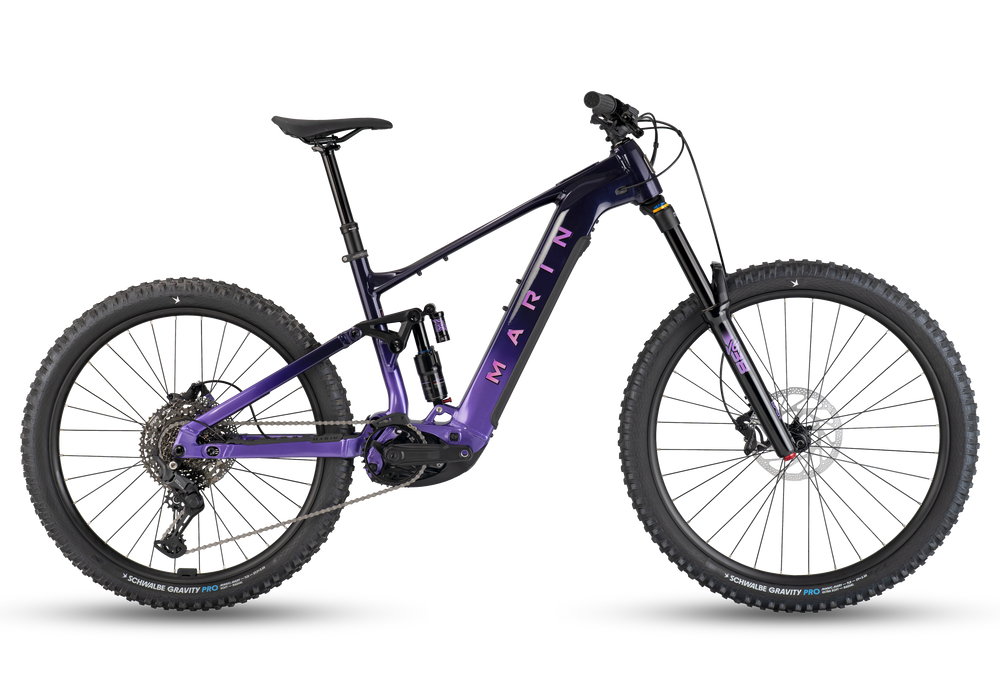 Marin Alpine Trail E1 morada, vista lateral completa