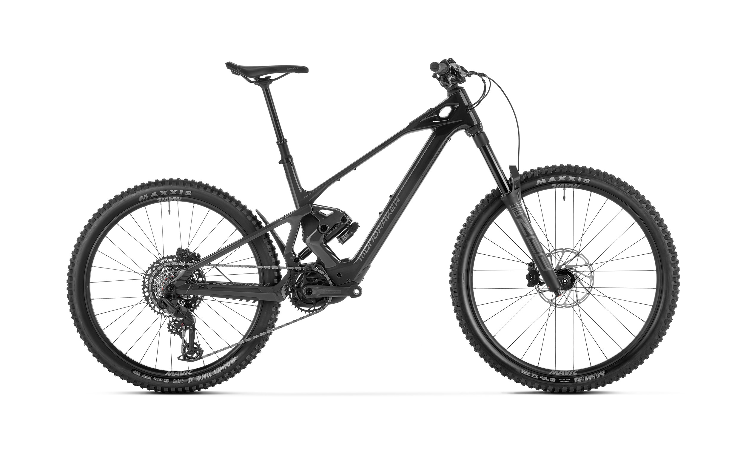 Complete black Mondraker Zendit S with RockShox fork and aluminium swingarm