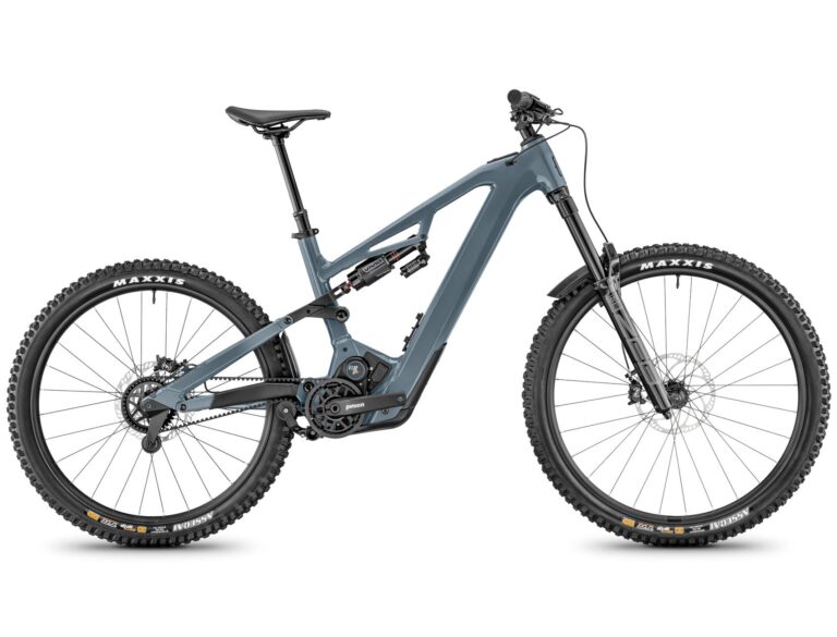 Full view of a grey Moustache CLUTCH 160.8 with Pinion MGU and Gates belt drive