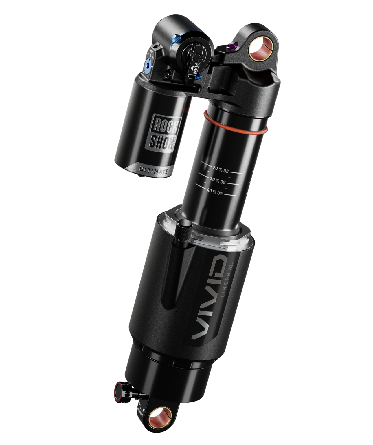 RockShox Vivid Ultimate D1 de aire con anclajes convencionales