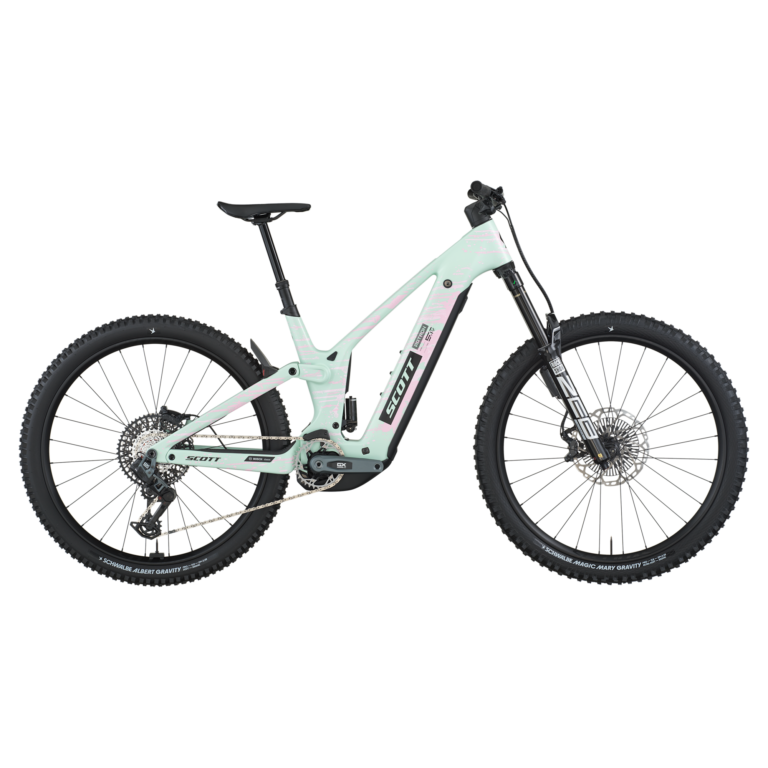 Green SCOTT Patron ST 900 in side view, with Bosch CX and a ZEB fork