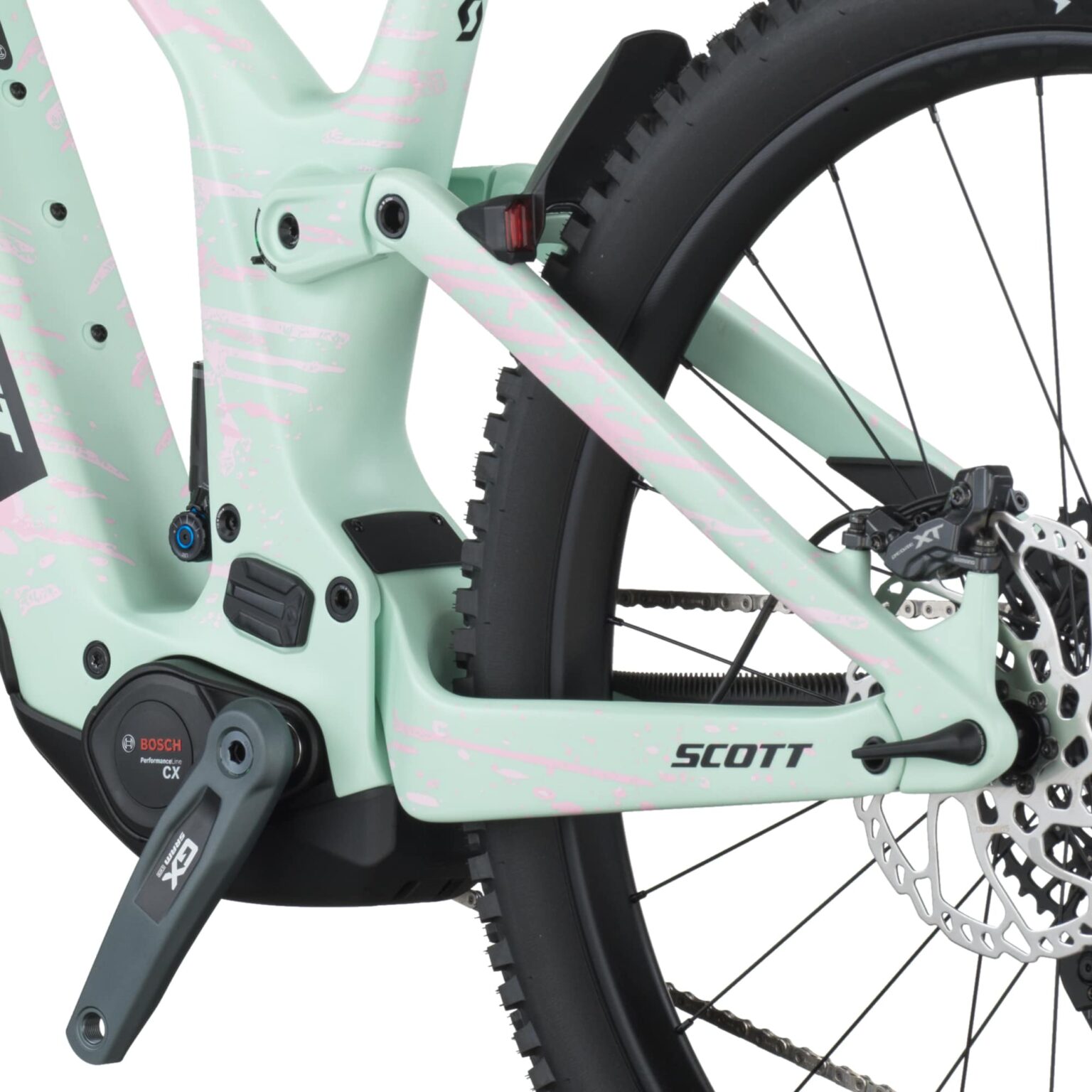 Rear brake Shimano XT and swingarm of the SCOTT Patron ST 900