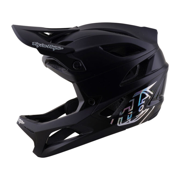 Troy Lee Designs Stage 2 Stealth Black viewed three-quarters