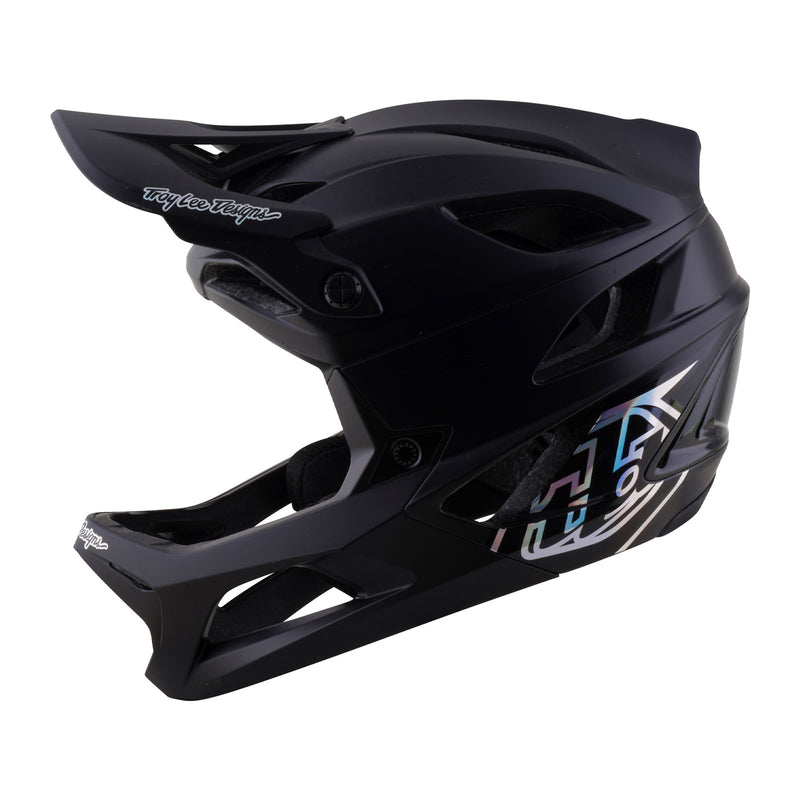 Troy Lee Designs Stage 2 Stealth Black viewed three-quarters